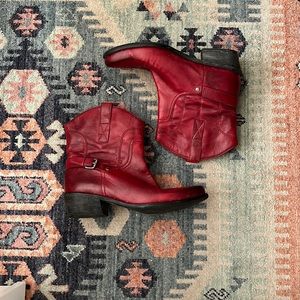 Franco Sarto western ankle bootie